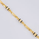 Bracelet Rustic Barrel Relief 4.25 g / 7 1/4 in / 3.7 mm Yellow Gold 18K