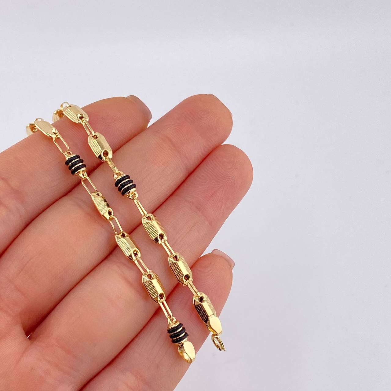 Bracelet Rustic Textured 2.95 g / 7 1/4 in / 4.2 mm Yellow Gold 18K