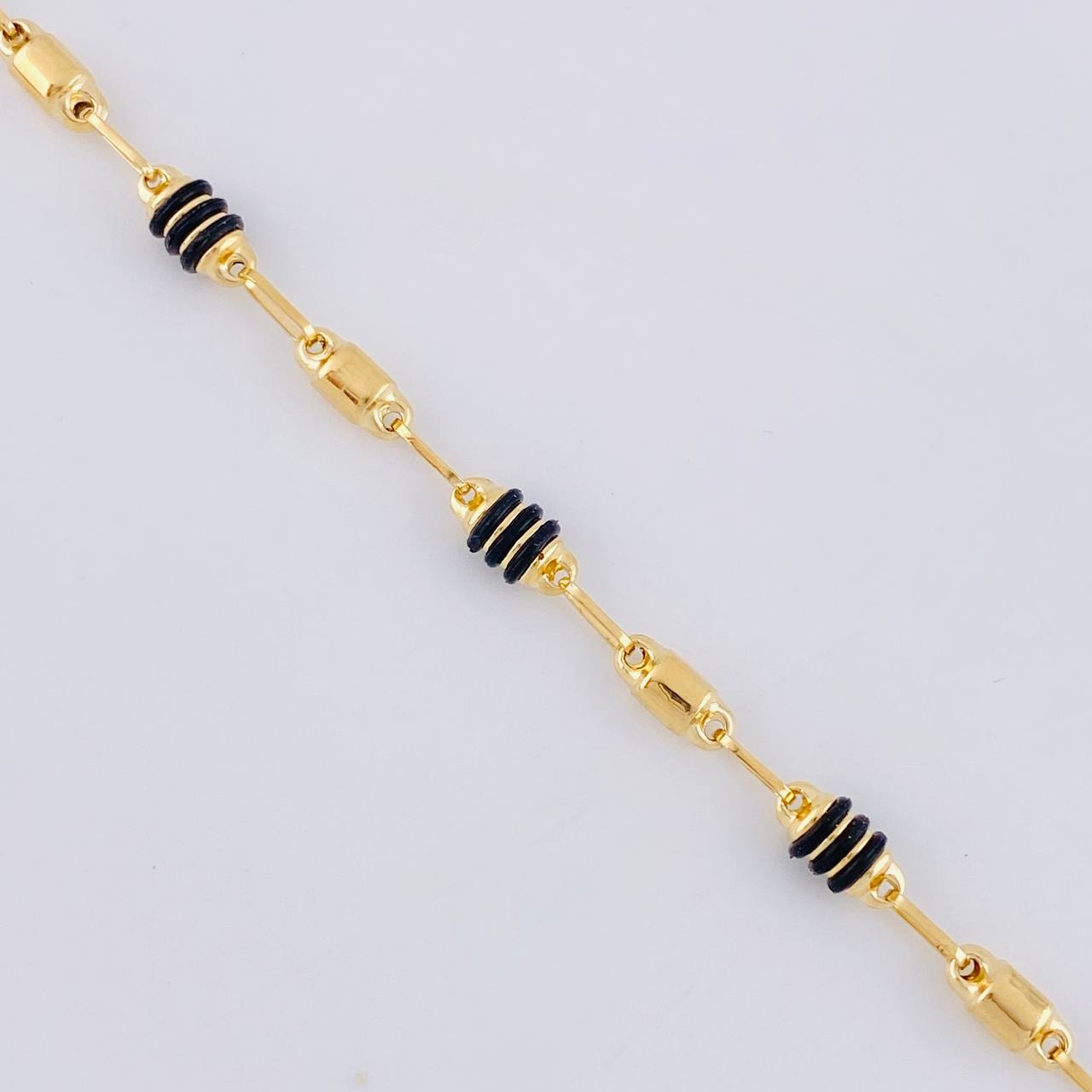Bracelet Rustic Barrel 2.7 g / 7 1/2 in / 3.2 mm Yellow Gold 18K