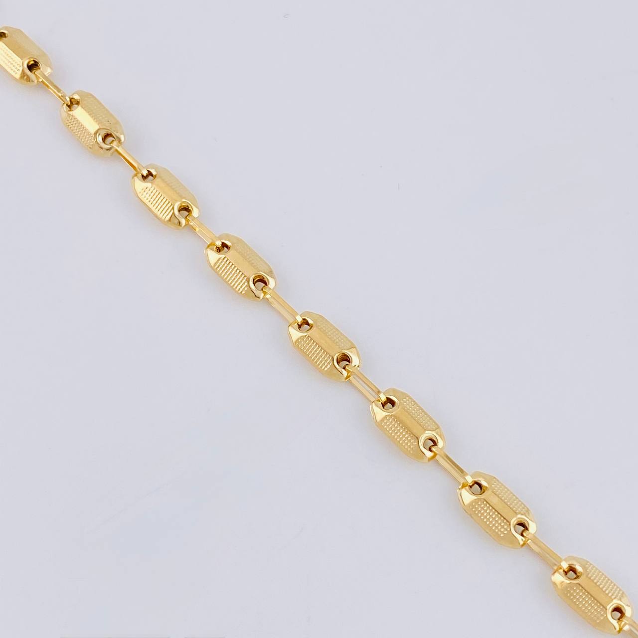 Tobillera Rustico Texturizados 4.4 g / 10 1/2 in / 4.2 mm Oro Amarillo 18K