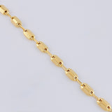 Tobillera Rustico Texturizados 4.4 g / 10 1/2 in / 4.2 mm Oro Amarillo 18K