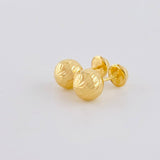 Topos Bola Diamantada 0.9 g / in / 7 mm Oro Amarillo 18K
