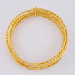 Pulso 7 Aros Diamantado 12.25 g / 8 in / 2.05 mm Oro Amarillo 18K