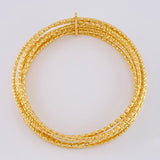 Pulso 7 Aros Diamantado 12.25 g / 8 in / 2.05 mm Oro Amarillo 18K