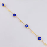 Pulso Modulable Ojo Turco 1.8 g / 7 1/2 in - 7 in / 2.5 mm Oro Amarillo 18K