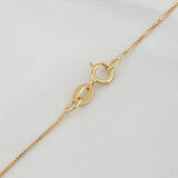 Set Cadena Veneciana + Dije Mariposa Esmeralda 06Pts / 1.3 g / 17 3/4 in Oro Amarillo 18K