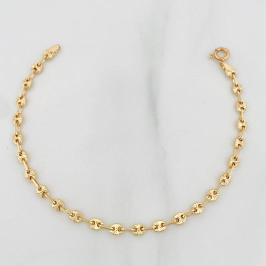 Pulso Gc Diamantado 2.9 g / 7 in / 3.41 mm Oro Amarillo 18K