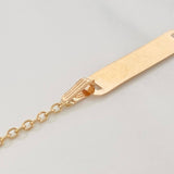 Bracelet Baby Classic Link Plate 0.9 g / 6 in-5 1/2 in / 1.3 mm Yellow Gold 18K