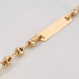 Pulso Bebé Placa Gc 1.5 g / 4 3/4 in / 3.13 mm Oro Amarillo 18K