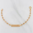 Pulso Bebé Gc Placa Rectangular 1.4 g / 4 3/4 in / 3.2 mm Oro Amarillo 18K