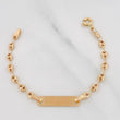 Pulso Bebé Placa Gc 1.5 g / 4 3/4 in / 3.13 mm Oro Amarillo 18K