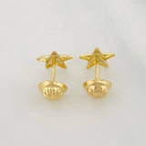 Stud Earrings Starfish 0.55 g / in / 7.1 mm Yellow Gold 18K