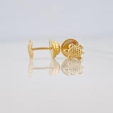 Topos Tortuga 0.55 g / in / 4.8 mm Oro Amarillo 18K