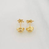 Topos Tortuga 0.55 g / in / 4.8 mm Oro Amarillo 18K