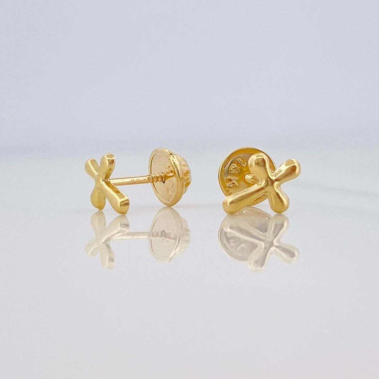Topos Cruz Bizantina 0.55 g / in / 5.9 mm Oro Amarillo 18K