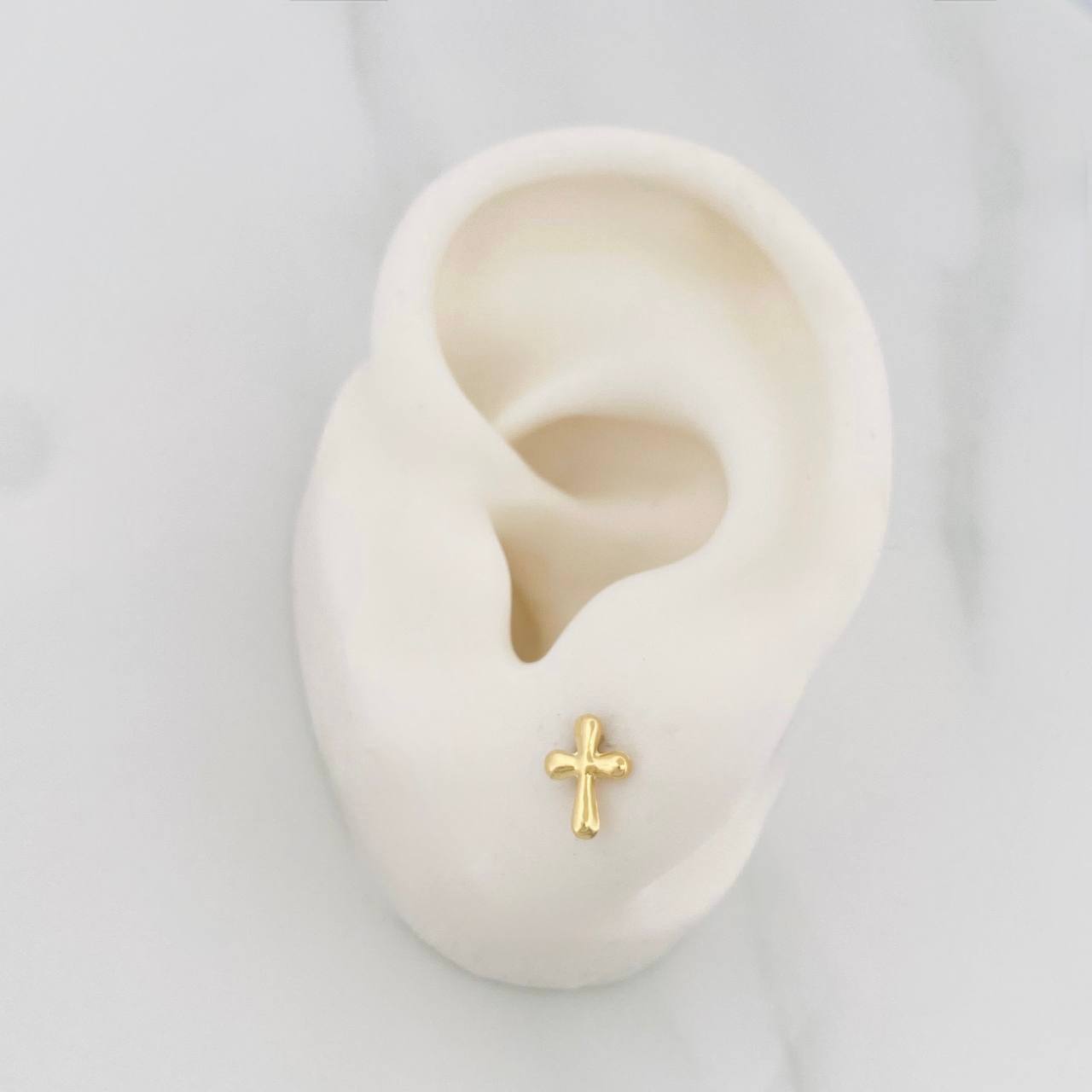 Topos Cruz Bizantina 0.55 g / in / 5.9 mm Oro Amarillo 18K