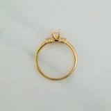 Anillo Solitario 2.25gr / T5 3/4 / 3/4 in / Oro Amarillo 18K $