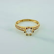 Anillo Solitario Churumbela 2gr / T6 1/2 / 1 in / Oro Amarillo 18K $