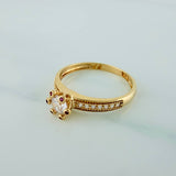 Anillo Solitario Churumbela 2gr / T6 1/2 / 1 in / Oro Amarillo 18K $
