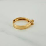 Anillo Solitario 3.65gr / T6 3/4 / 1 in / Oro Amarillo 18K $