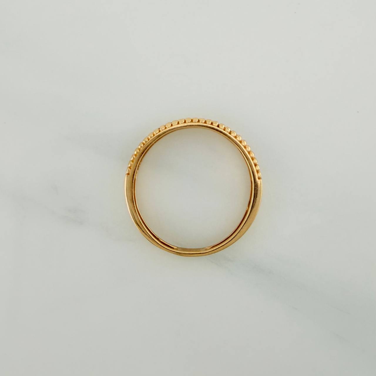 Anillo Churumbela 2.35gr / T7 3/4 / 3/4 in / Oro Amarillo 18K $
