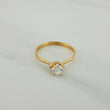 Anillo Solitario 1.1gr / T5 1/4 / 1 in / Oro Amarillo 18K $
