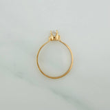 Anillo Solitario 1.1gr / T5 1/4 / 1 in / Oro Amarillo 18K $