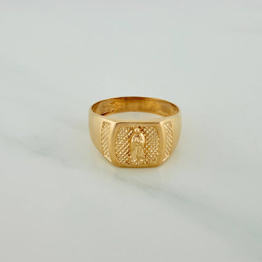 Anillo Virgen Guadalupe 4.75gr / T9 / Oro Amarillo 18K $