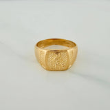 Anillo Virgen del Carmen 4.35gr / T9 1/2 / Oro Amarillo 18K $
