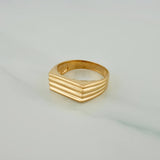Anillo Rayado 5.15gr / T10 / Oro Amarillo 18K $