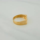 Anillo Rayado 5.15gr / T10 / Oro Amarillo 18K $