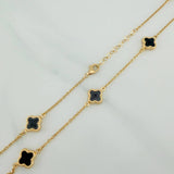 Cadena Trebol Aro Seguido 9.05gr / 18 in / 1.3mm Oro Amarillo +4 18K %