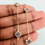 Cadena Trebol Aro Seguido 9.05gr / 18 in / 1.3mm Oro Amarillo +4 18K %