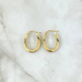 Hoop Earrings Diani 2.75gr / 2.4cm / Polished 18K Yellow Gold ©