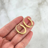 Hoop Earrings Diani 2.75gr / 2.4cm / Polished 18K Yellow Gold ©