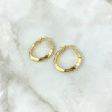 Candongas Clau 1.8gr / 2.3cm / Lisas Oro Amarillo 18K