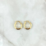 Hoop Earrings Clau 1.2gr / 1.6cm / 18K Yellow Gold ©