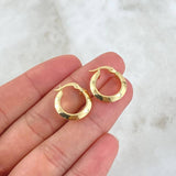Hoop Earrings Clau 1.2gr / 1.6cm / 18K Yellow Gold ©