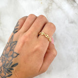 GC Ring 0.85gr / T6 - T8 / 4mm Smooth 18K Yellow Gold ©