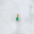 Pendant Square 0.55gr / 1cm / Emerald 33Pts 18K Yellow Gold (Jewel) ©