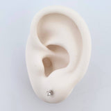 Topos Piedra 0.75gr / 3mm Diamantes 15Pts Broche Mariposa Oro Blanco 18K (Joya) ©