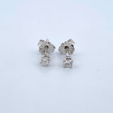 Topos Piedra 0.75gr / 3mm Diamantes 15Pts Broche Mariposa Oro Blanco 18K (Joya) ©