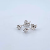 Topos Piedra 0.75gr / 3mm Diamantes 15Pts Broche Mariposa Oro Blanco 18K (Joya) ©