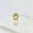Herraje Indio 2.35gr / 1.2cm / Circones De Colores Oro Amarillo 18K *