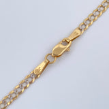 Cuban Links 5.95gr / 22 1/4 in / Two Golds Yellow White +1 18K $