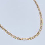 Cuban Links 5.95gr / 22 1/4 in / Two Golds Yellow White +1 18K $