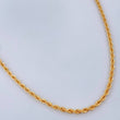 Rope Chain 2gr / 23 1/2 in / 18K Gold +3 $