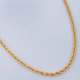 Rope Chain 2gr / 23 1/2 in / 18K Gold +3 $
