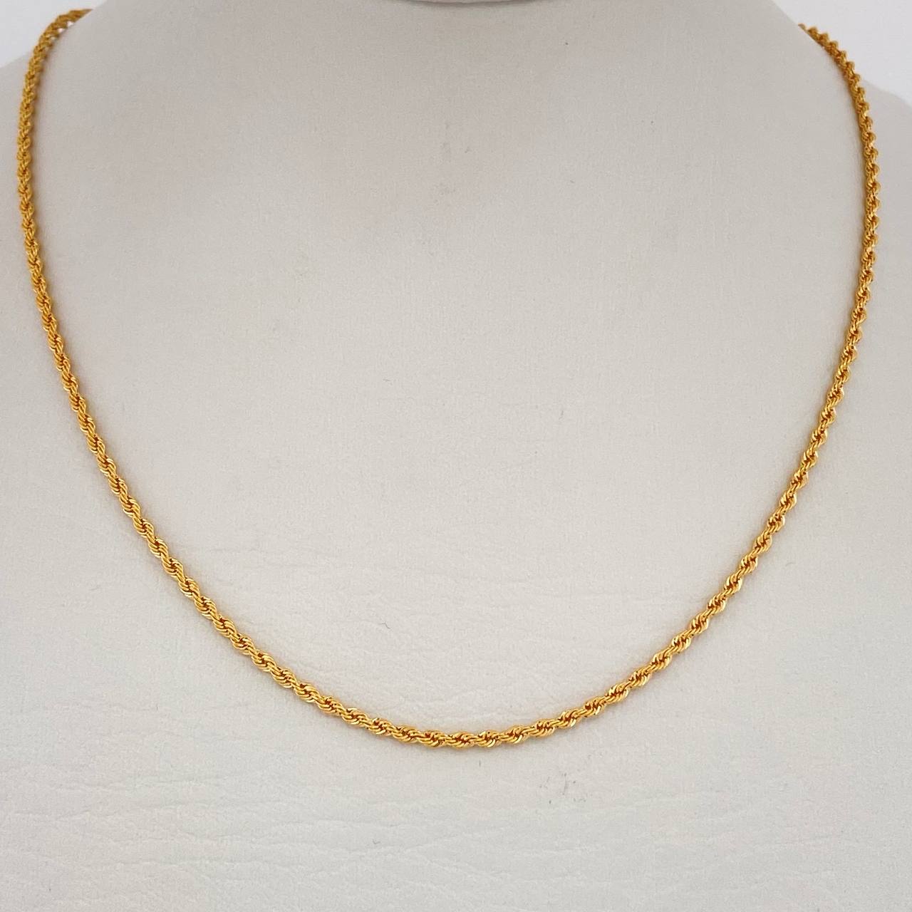 Rope Chain 2gr / 23 1/2 in / 18K Gold +3 $