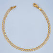 Cuban Bracelet 4.05gr / 8 1/4 in / Two Tone Yellow White 18K +1 $
